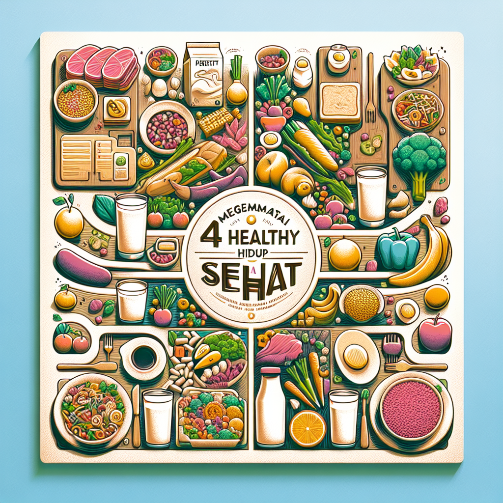Menikmati Gaya Hidup Sehat dengan Konsep Makanan 4 Sehat 5 Sempurna